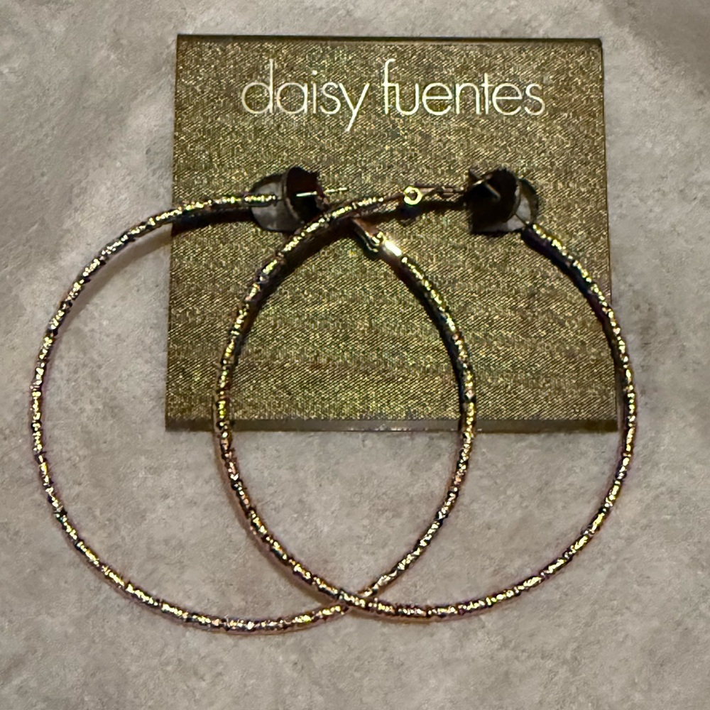 New. Hoop earrings.